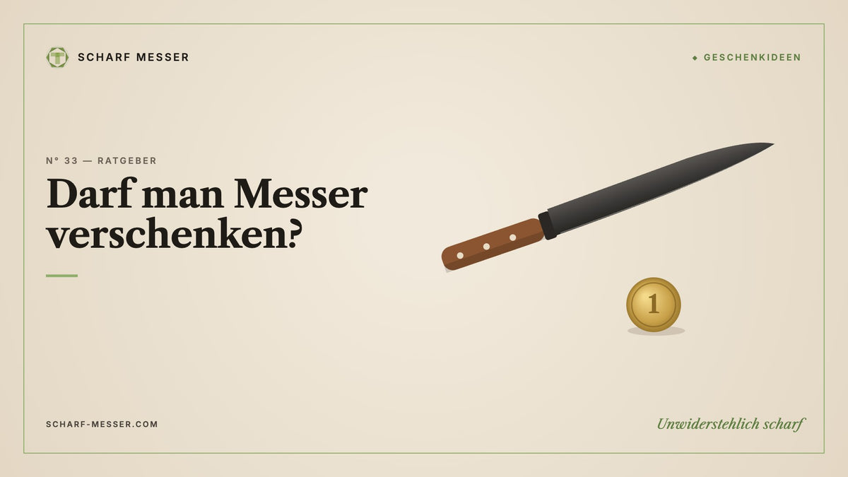 Darf man Messer verschenken? Der Brauch mit der Münze