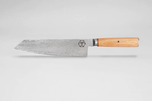 Kiritsuku Damast Stahlmesser mit dem umweltfreundlichen Pakkaw Holzgriff