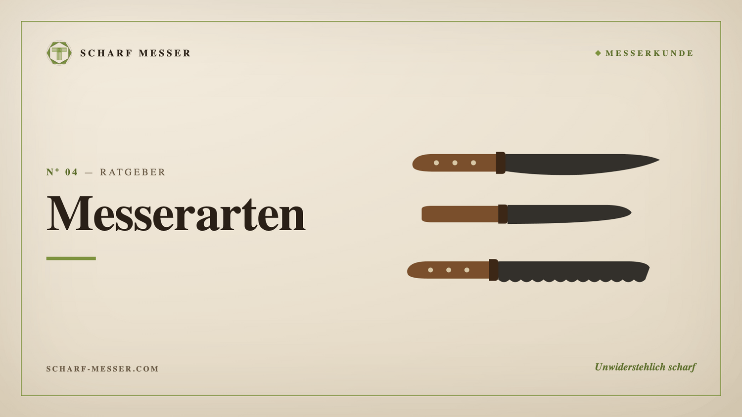 Welche Messerarten gibt es? Der ultimative Guide für deine Küche