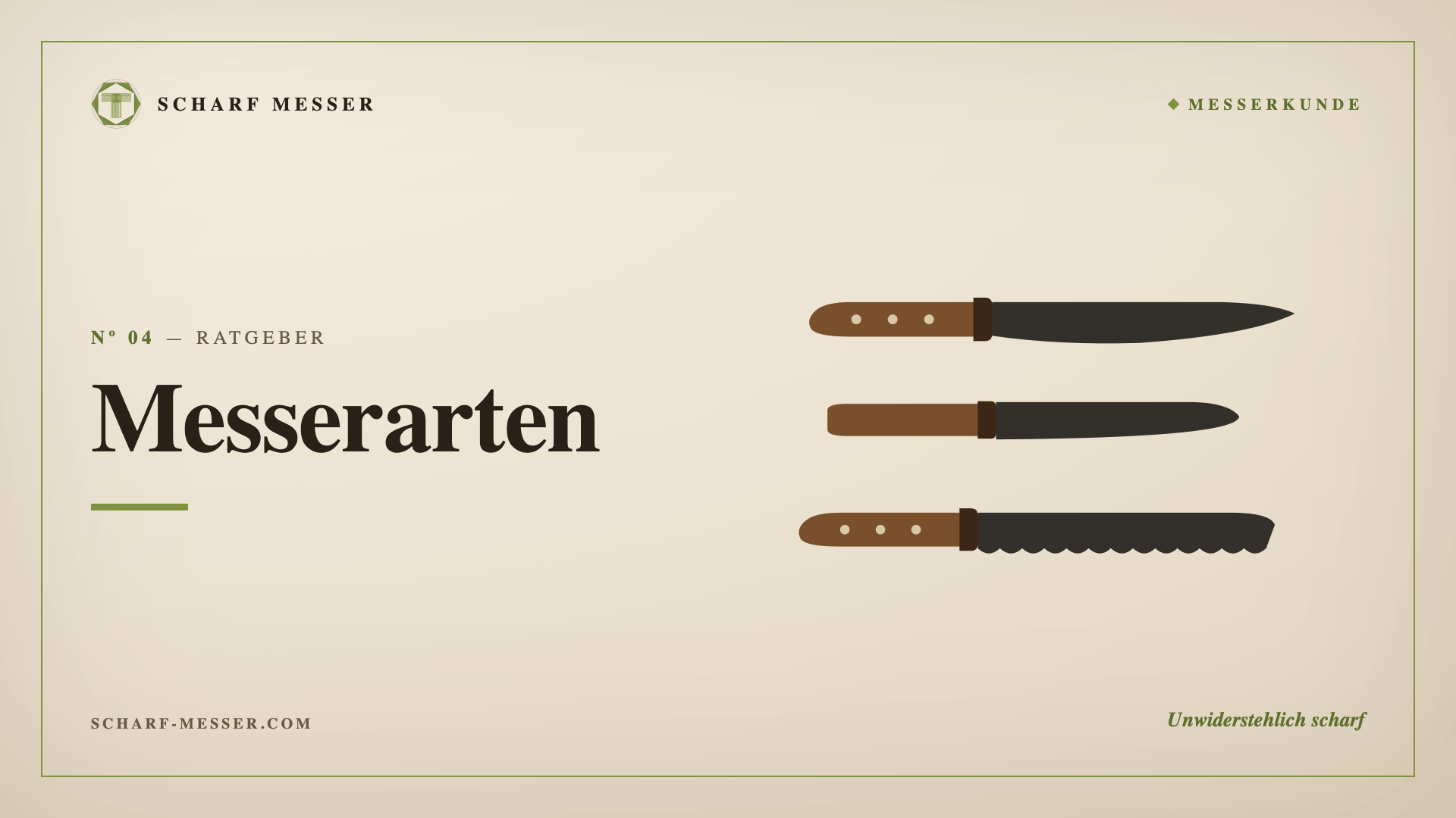 Welche Messerarten gibt es? Der ultimative Guide für deine Küche