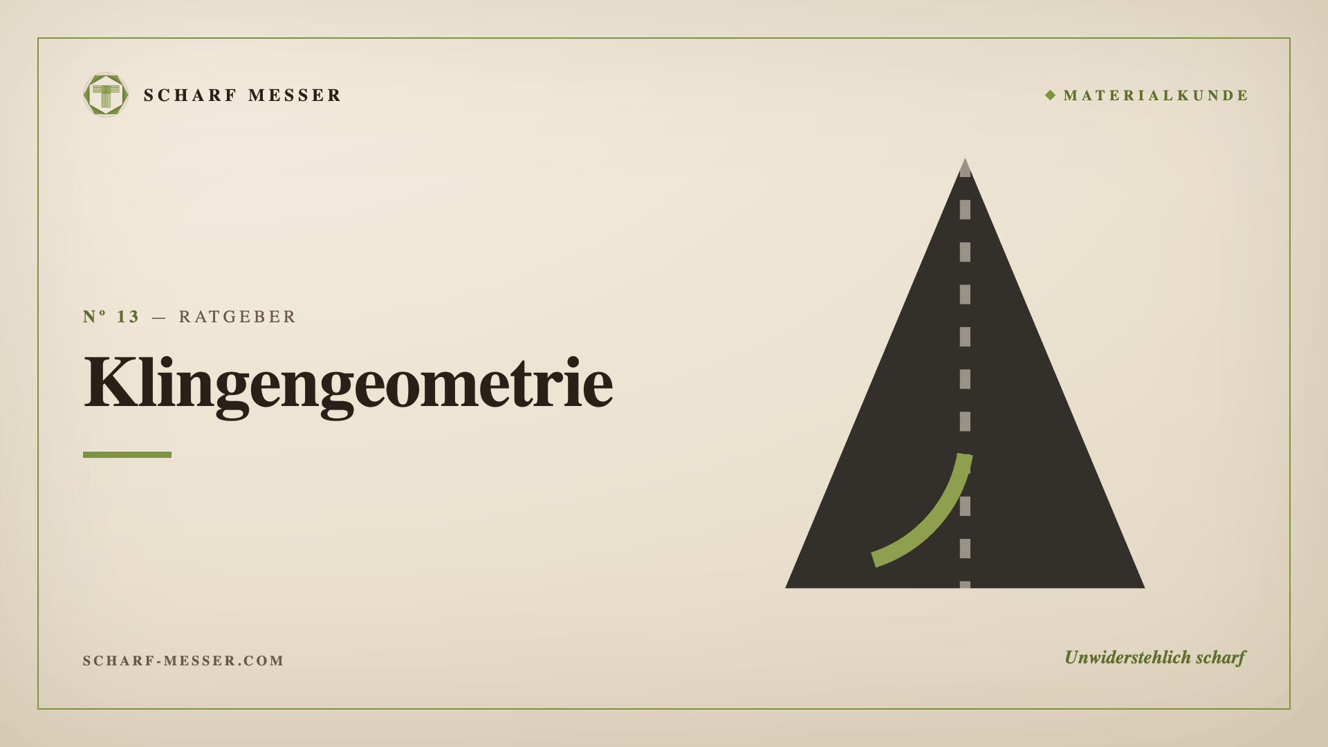 Klingengeometrie verstehen: Flachschliff, Hohlschliff und ballige Schneide erklärt