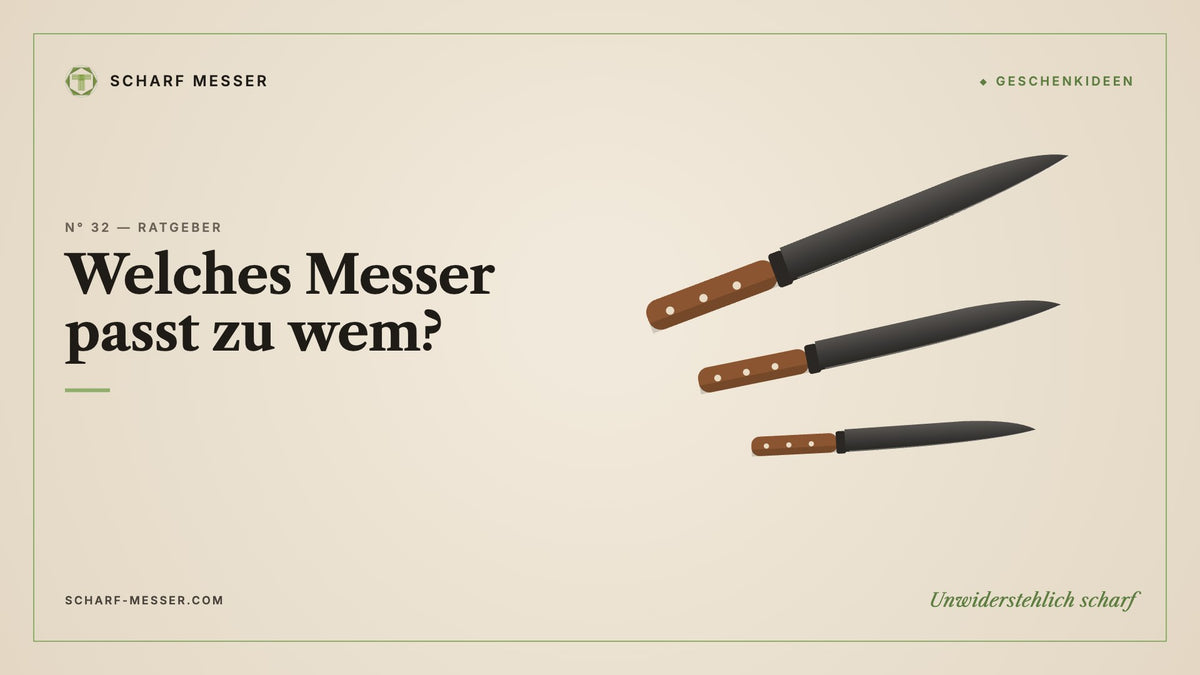 Welches Messer passt zu wem? Ratgeber für Messer als Geschenk