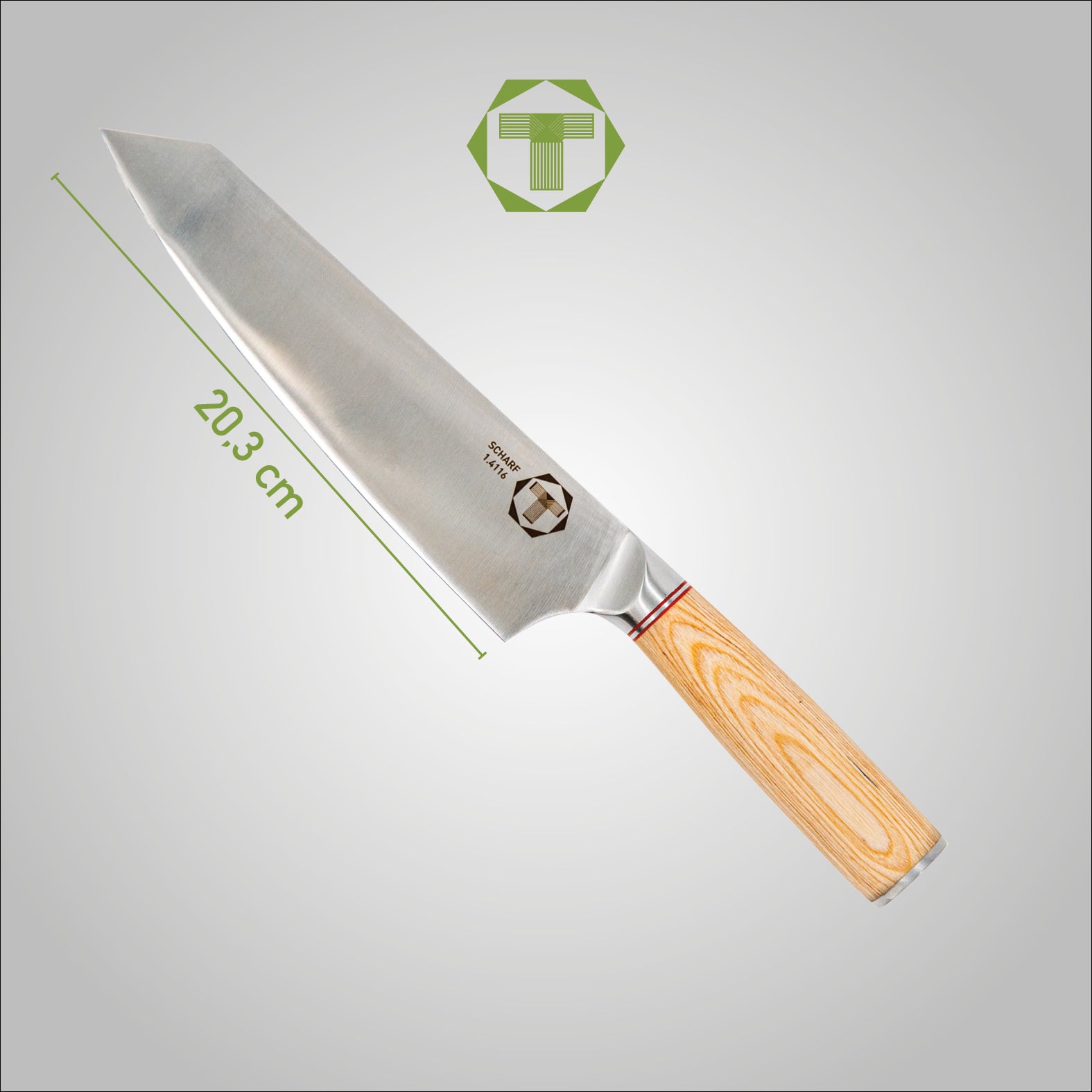 Chef Serie - Scharf Messer -  - Kiritsuke - Edelstahl - Küchenmesser