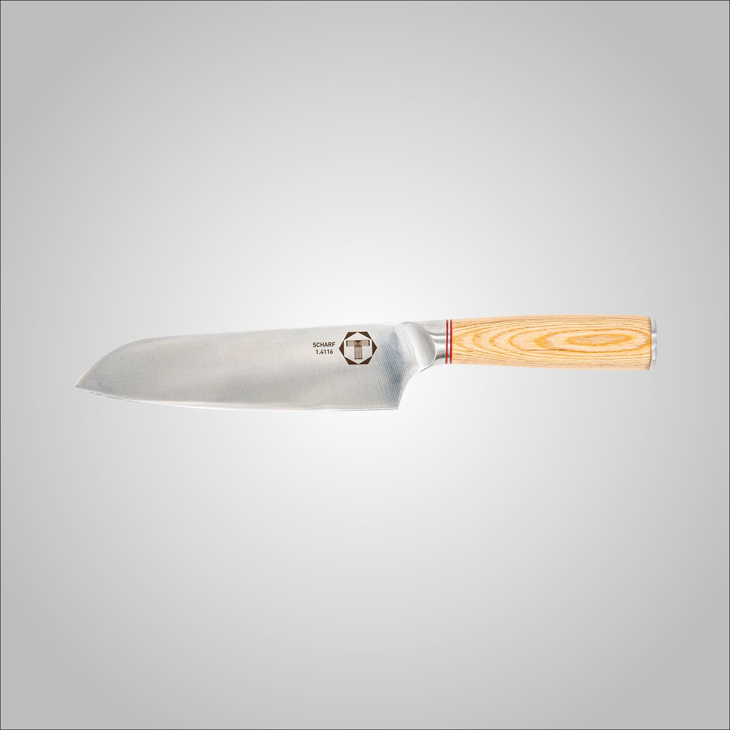 Chef Serie - Scharf Messer -  - Santoku - Edelstahl - Küchenmesser