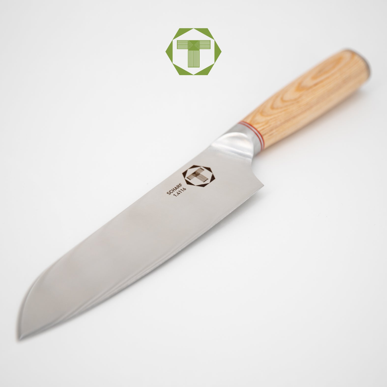 Chef Serie - Scharf Messer -  - Santoku - Edelstahl - Küchenmesser