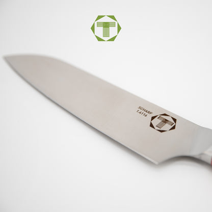 Chef Serie - Scharf Messer -  - Santoku - Edelstahl - Küchenmesser