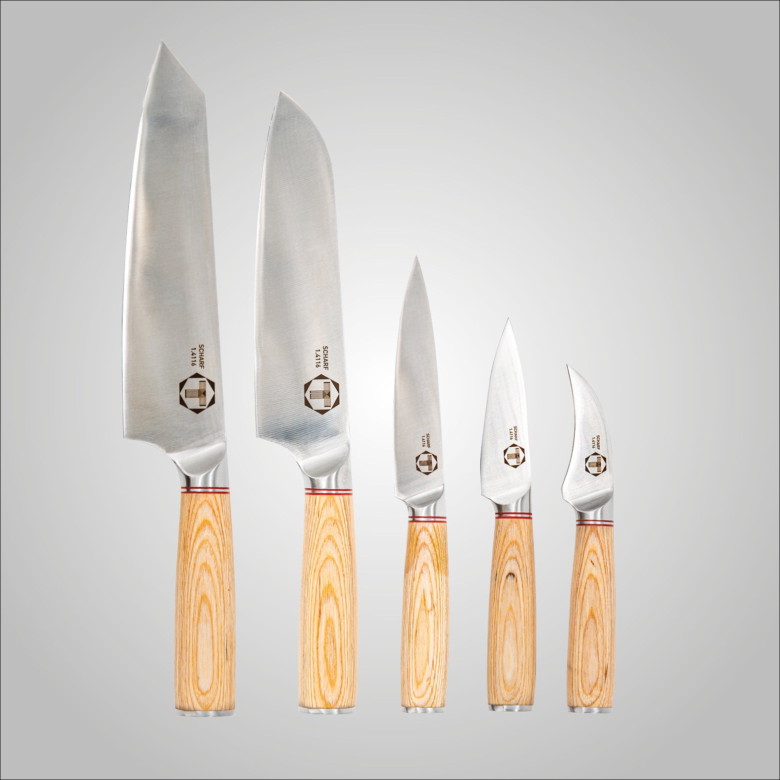 Chef Serie - Scharf Messer -  - Schälmesser klein - Edelstahl - Küchenmesser