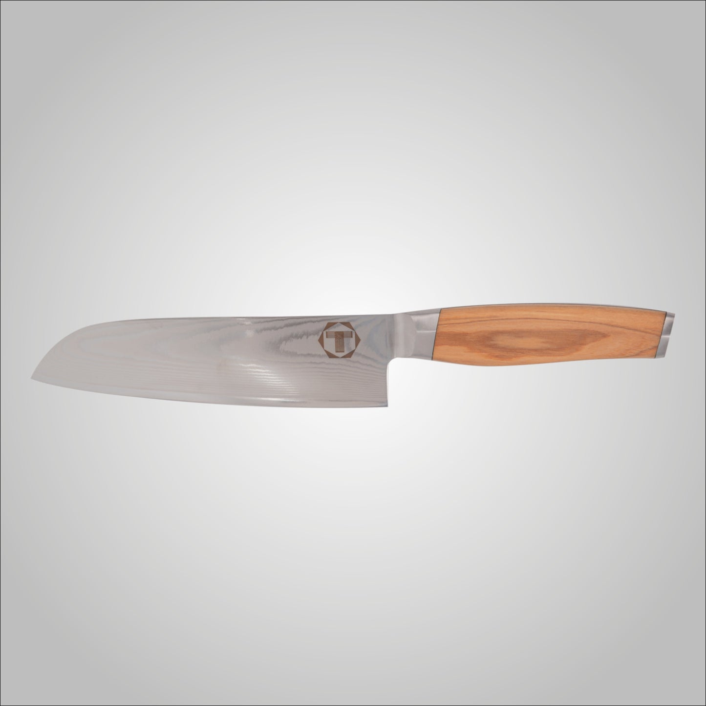 Egon - Scharf Messer -  - Santoku - Damastmesser - Küchenmesser