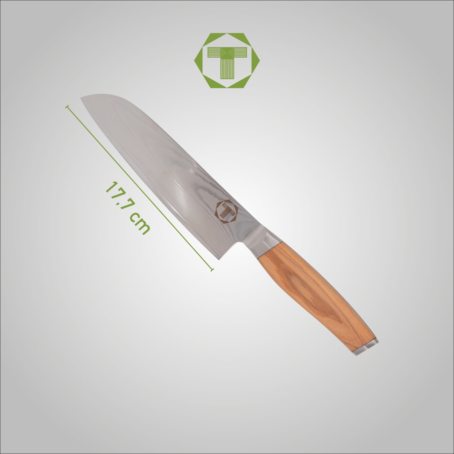 Egon - Scharf Messer -  - Santoku - Damastmesser - Küchenmesser