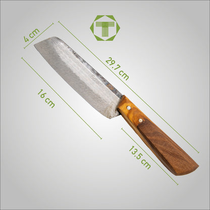 mtl. Gerade - Scharf Messer - 4262458521155 - Olivenholz - Carbonstahl - Küchenmesser