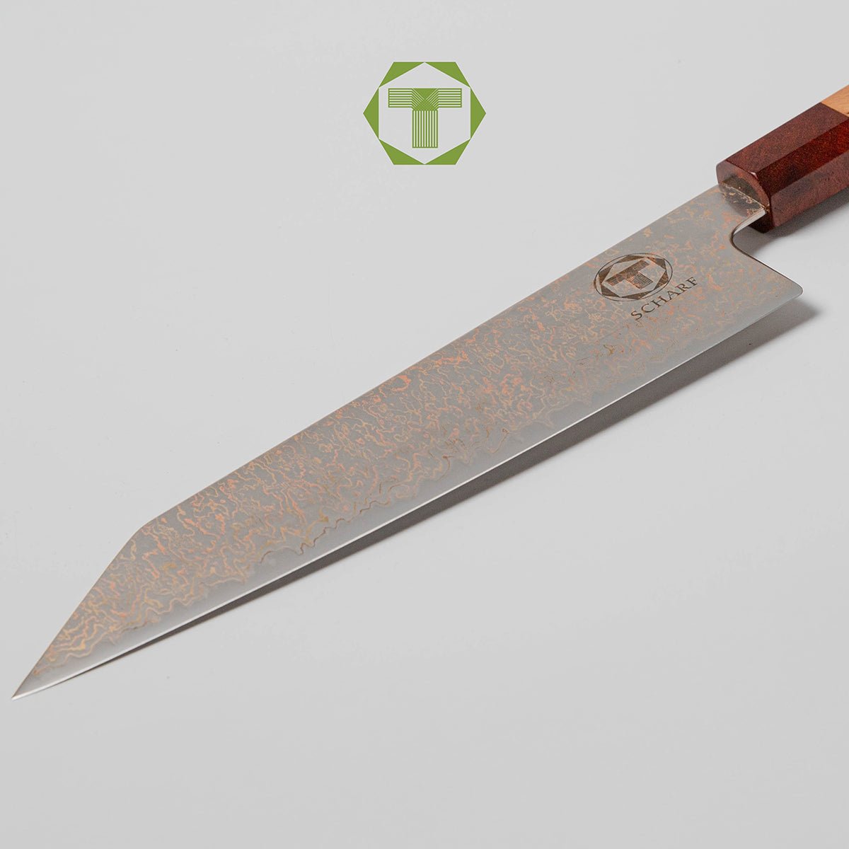 Kupfer 8" Kiri - Scharf Messer - 4262458521551