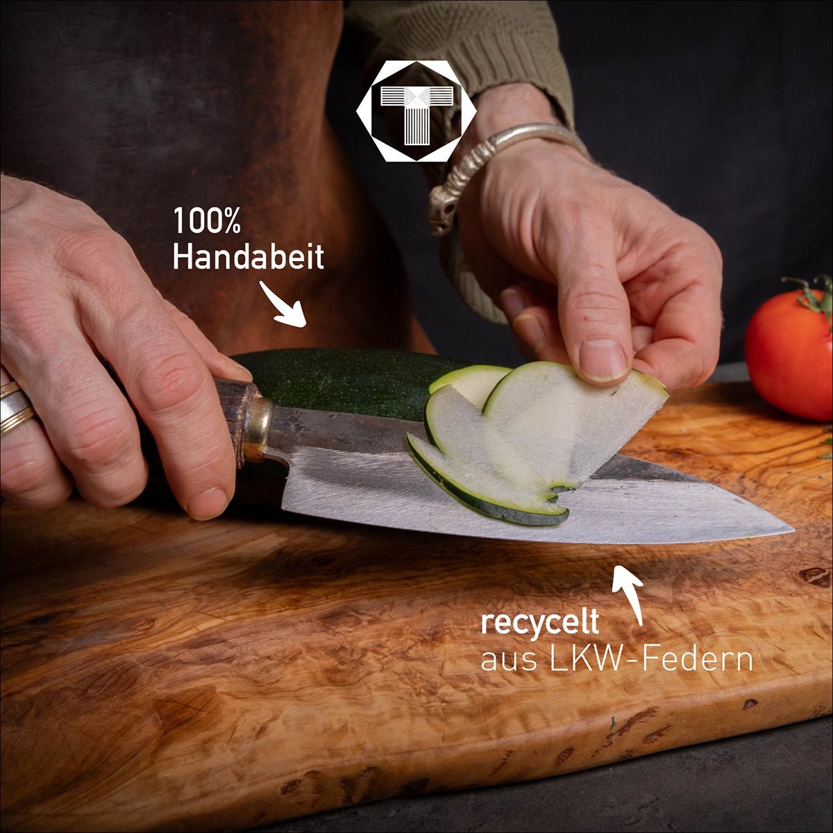 kl. Santoku - Scharf Messer - 4262458521162 - Carbonstahl - Küchenmesser