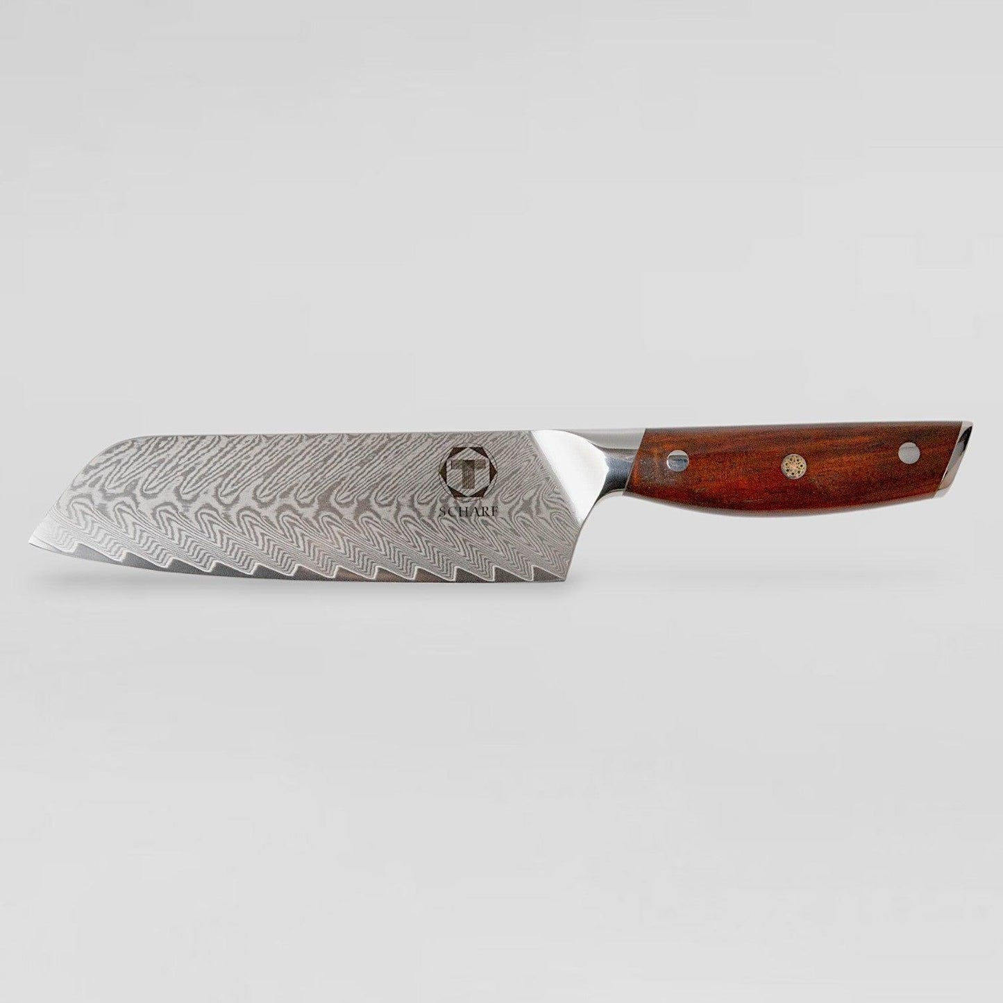 Rose Santoku - Scharf Messer - 4262458522695 - Damastmesser - Küchenmesser