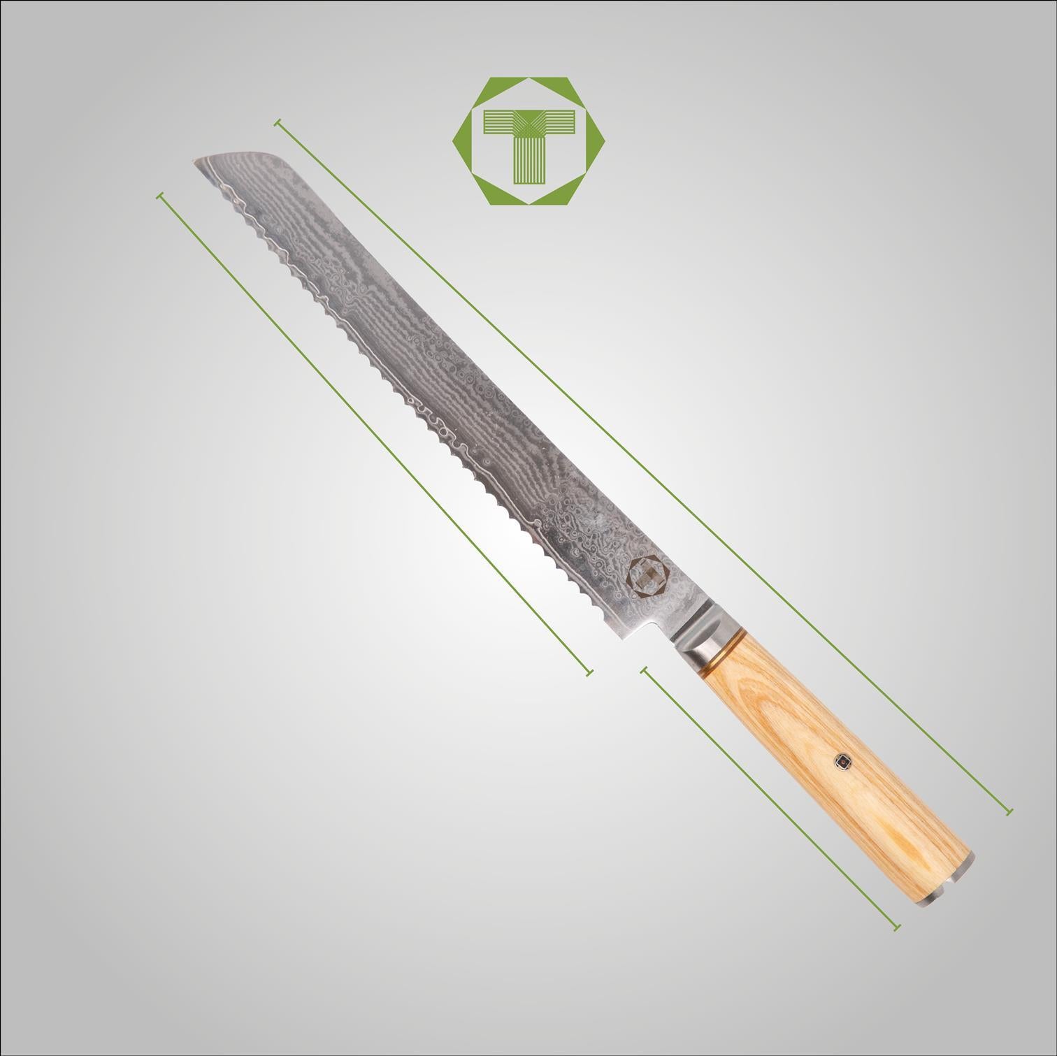 ND Brot - Scharf Messer - 4262458521308 - Damastmesser - Küchenmesser