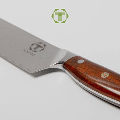 Rose Santoku - Scharf Messer - 4262458522695 - Damastmesser - Küchenmesser