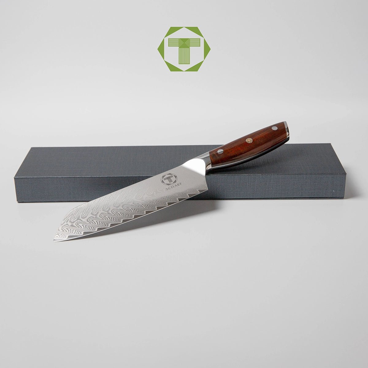 Rose Santoku - Scharf Messer - 4262458522695 - Damastmesser - Küchenmesser