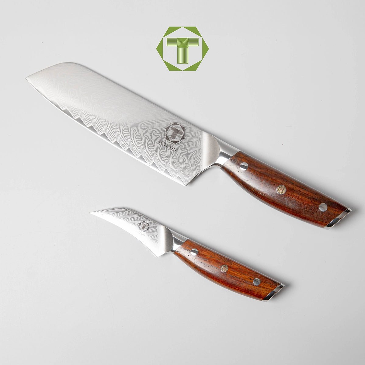 Rose Santoku - Scharf Messer - 4262458522695 - Damastmesser - Küchenmesser